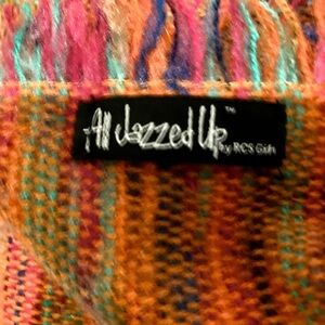 All Jazzed Up cuddly fiesta flare shawl hand  Woven